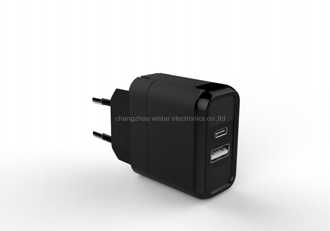 WISTAR WRD-604 travel charger with 2 usb ports