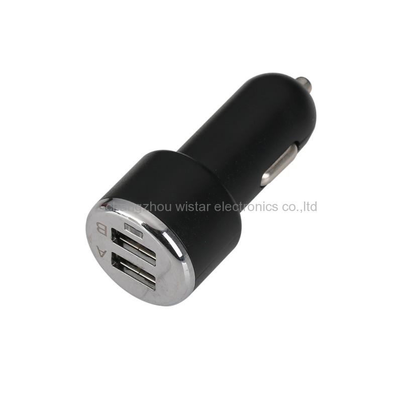 Wistar CC-1-12 Dual USB Car Charger Adapter 3.1A 120W With 1 Socket Splitter Cigarette Lighter