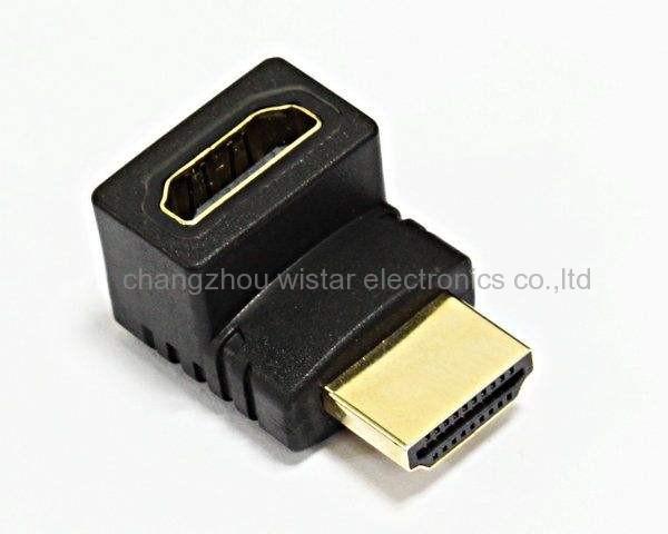 Wistar AP-3-08 HDMI male to Female 90 degrees adapter