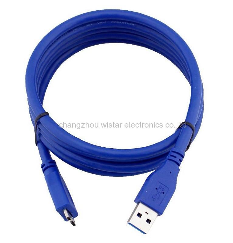 Wistar UB3-03 USB3.0 USB 3.0 A Male to Micro B Cable