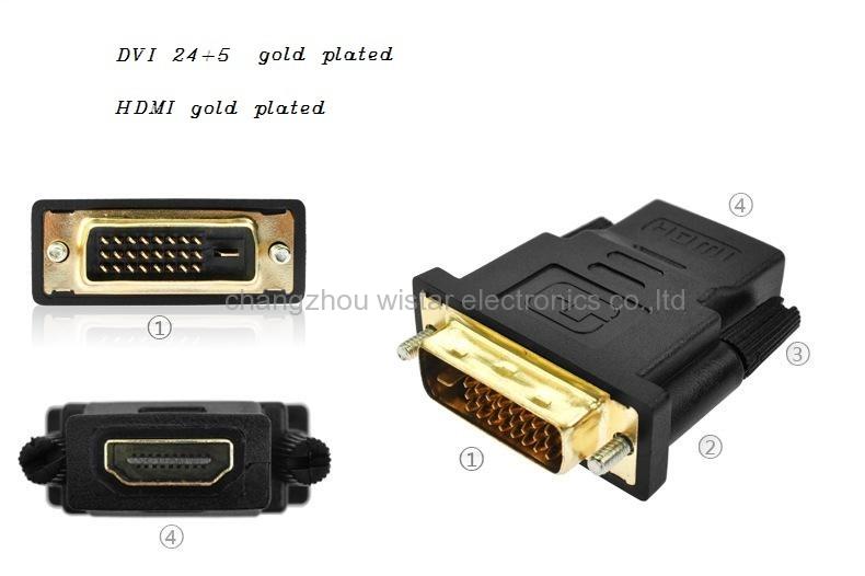 Wistar AP-3-03 DVI 24+1 male to HDMI female adapter