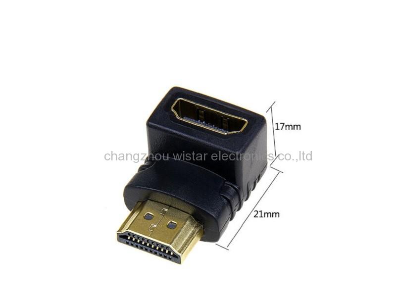 Wistar AP-3-08 HDMI male to Female 90 degrees adapter