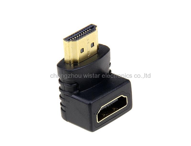 Wistar AP-3-08 HDMI male to Female 90 degrees adapter