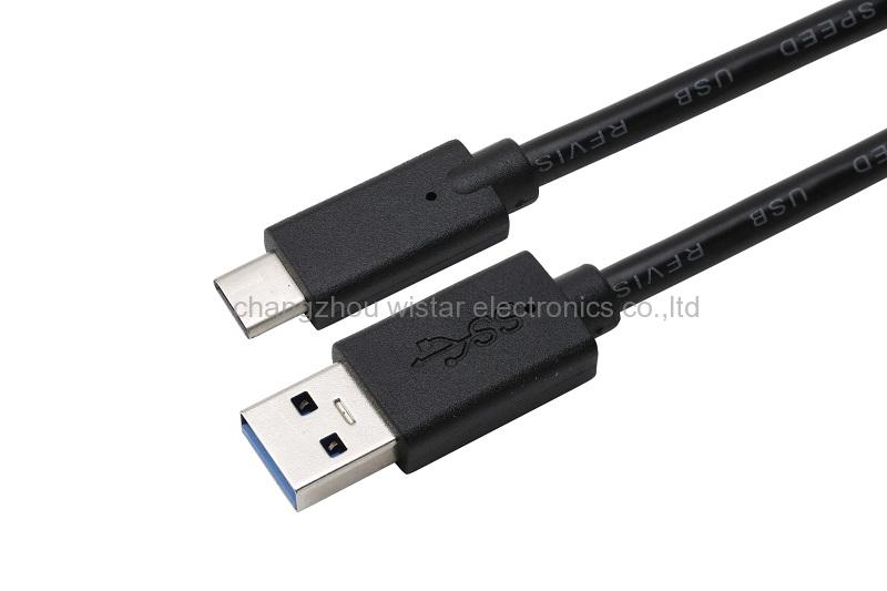 Wistar UB3-04 ​USB 3.0 Type-C Male to Type-A Male Cable