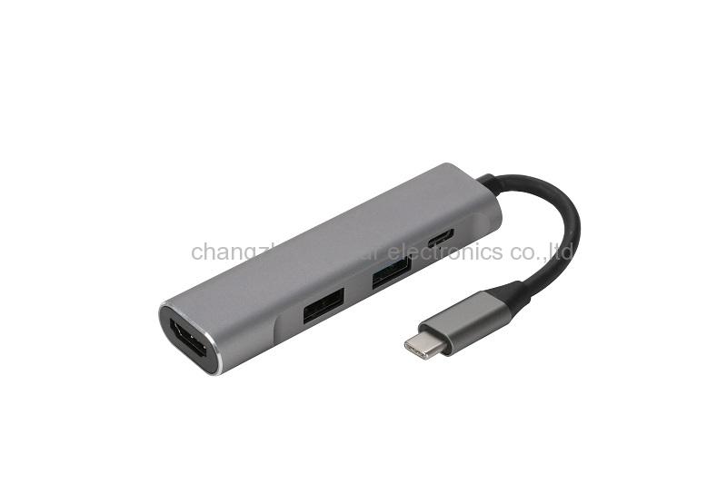 Wistar TCA-08 USB C Hub to 4K HDMI +2 USB3.0 Adapter