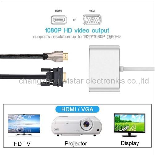 WISTAR TCA-031 Type c to HDMI VGA hub