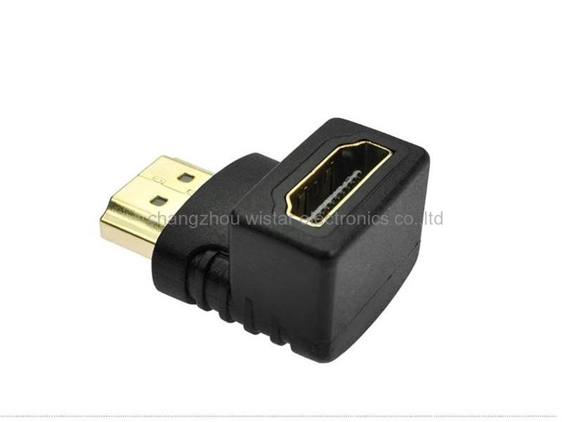 Wistar AP-3-08 HDMI male to Female 90 degrees adapter