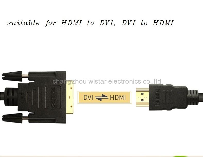 Wistar HDV-01 HDMI male to DVI male cable