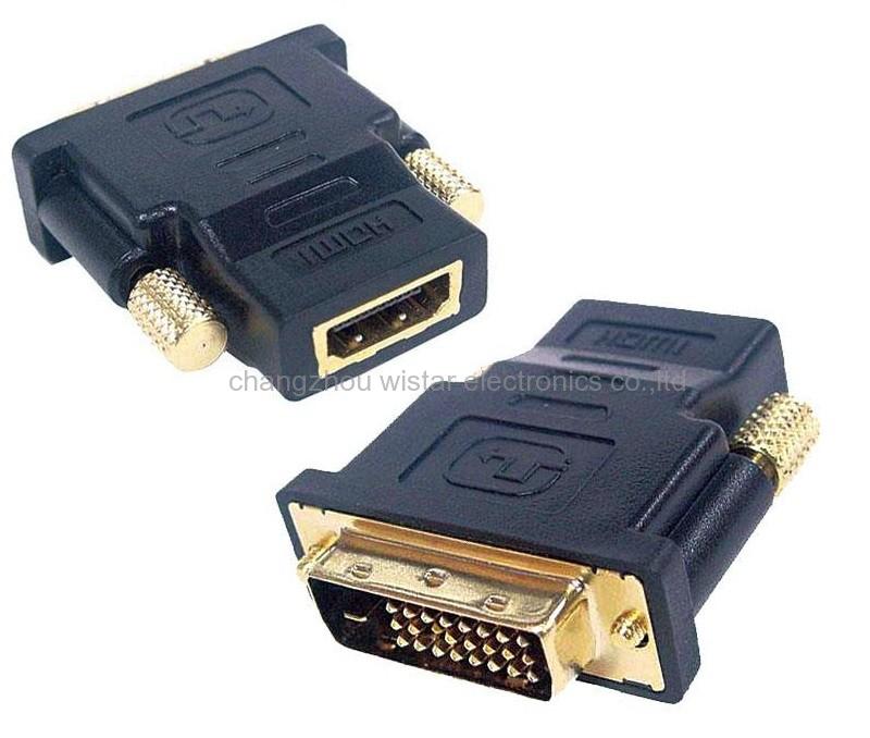 Wistar AP-3-03 DVI 24+1 male to HDMI female adapter