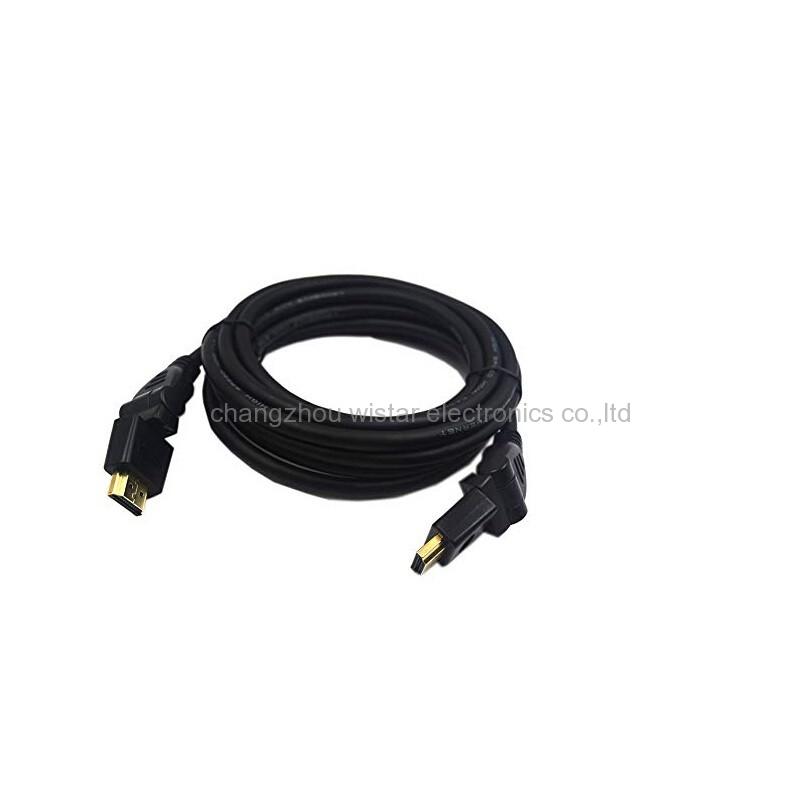 Wistar HD-5-02 hdmi cable male to male rotating 360