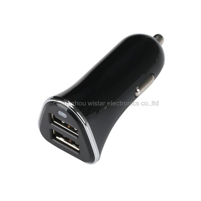 Wistar CC-1-12 Dual USB Car Charger Adapter 3.1A 120W With 1 Socket Splitter Cigarette Lighter