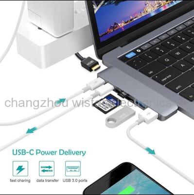 Wistar MA-01 7 in 1 usb c hub for macbook