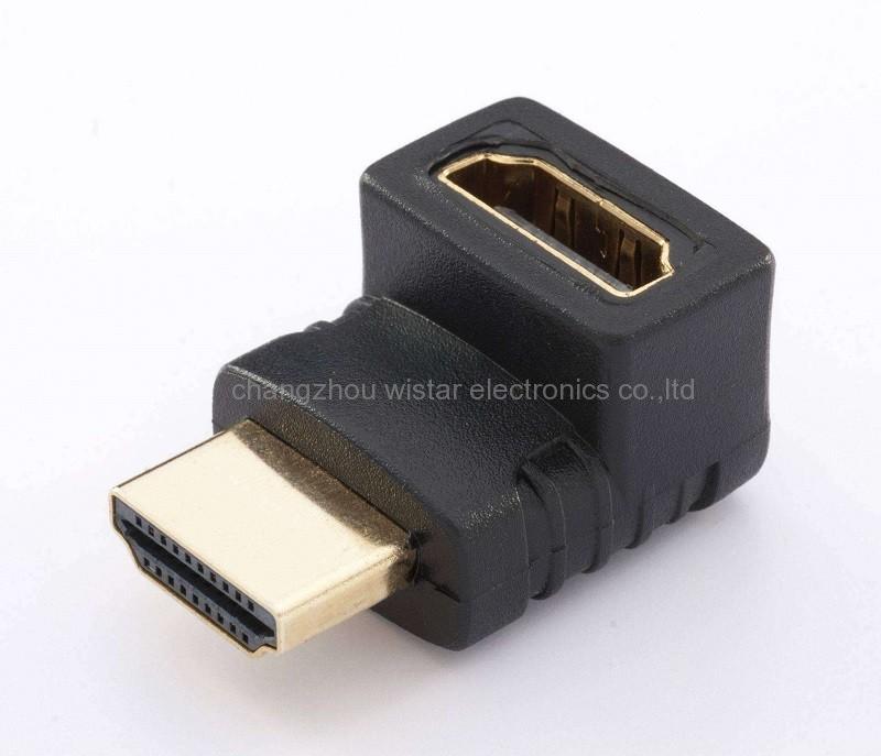 Wistar AP-3-08 HDMI male to Female 90 degrees adapter