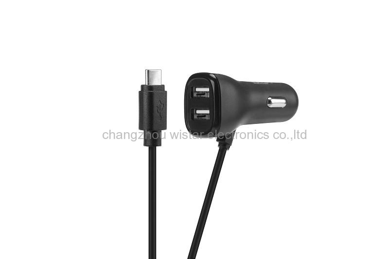 Wistar WRD 402 Car USB Charger Quick Charge 3.0 Dual Twin Fast Charger