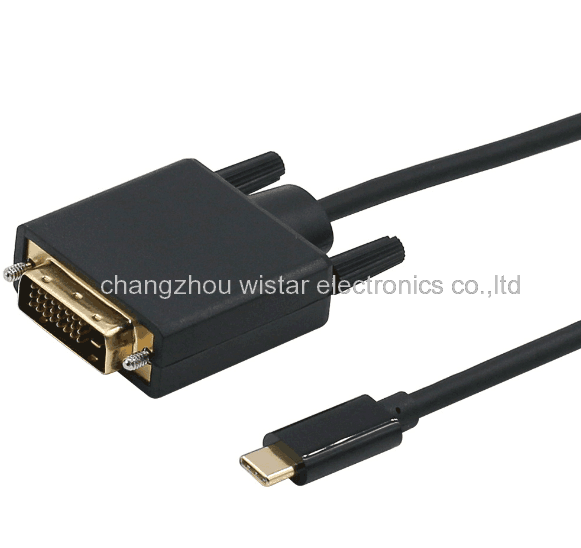 Wistar SCN-02 USB C male to DVI male cable 4K 1080P